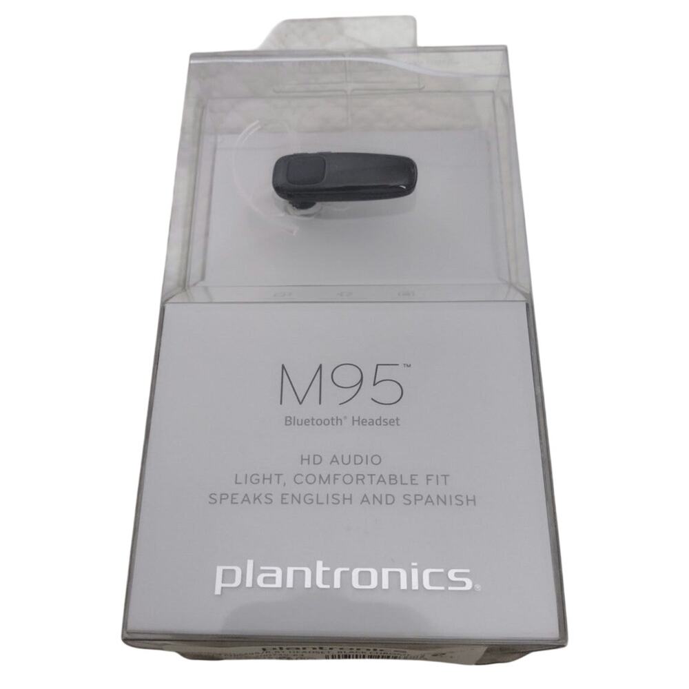 Plantronics M95 Bluetooth Wireless Universal Headset HD Audio English & Spanish